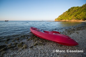 Kayaking around the island is highly recommended.